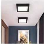 ARO LED QUADRADO 28W PRETO