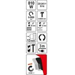 BERBEQUIM ELECTRICO 810W 13MM 220-240-V50-60HZ