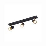 Conjunto de 3 Projetores  Dourado e Preto