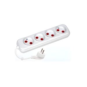 EXTENSAO 4-ENT 2MT 2X0.75MM