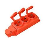 FICHA TRIPLA 1X16AMP FEMEA LARANJA