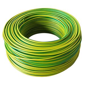 FIO RIGIDO 4MM VERDE/AMARELO