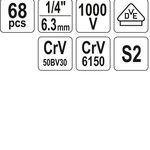 JOGO DE FERRAMENTA P/ELETRICISTA 68 PCS