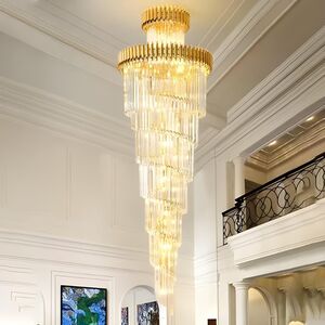 LUSTRE DE CRISTAL DOURADO