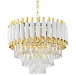 Lustre de Cristal DOURADO 40cm