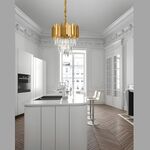 Lustre de Cristal DOURADO