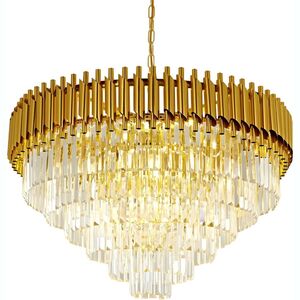 LUSTRE DE CRISTAL DOURADO CIRC