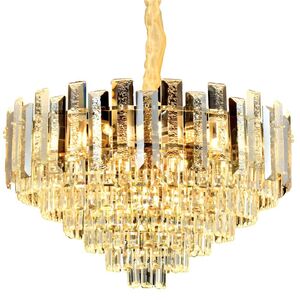LUSTRE DE CRISTAL DOURADO CIRCULAR