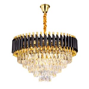 LUSTRE DE CRISTAL DOURADO REDONDO