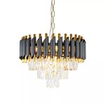 Lustre Pendente de Cristal Dourado