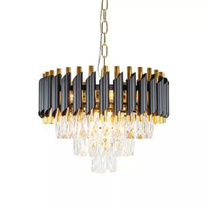 Lustre Pendente de Cristal Dourado