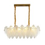 Lustre Tipo Folhas Retangular