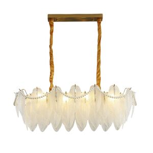 Lustre Tipo Folhas Retangular