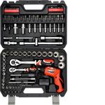 MALA COM FERRAMENTA E PARAFUSADORA 3.6V 100PEÇAS