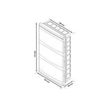 QUADRO DE DISJUNTOR.36 MOD. ENCASTRAVEL