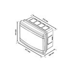 QUADRO DE DISJUNTOR.9 MOD.ENCASTRAVEL