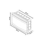 QUADRO DE DISJUNTOR12 MOD. ENCASTRAVEL