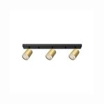 spotlight Triplo Dourado e Preto