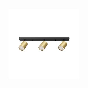 spotlight Triplo Dourado e Preto