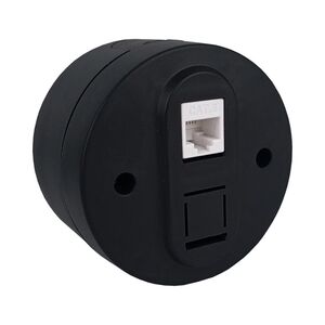 Tomada Cat6 Externo Preta