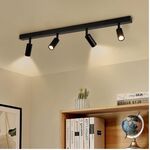 Trilho Elétrico de 2m Preto  para Focos de Luz