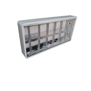 Armadura 2X18W Exterior com Difusor de Alumínio