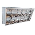 Armadura 2X18W Interior com Difusor de Alumínio