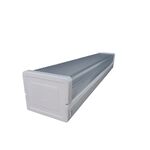 Armadura Prismática para Lâmpada T8 Fluorescente 1x58W
