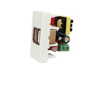 Carregador USB 2 Portos 1 Modulo  45X22,5 BR 9992062