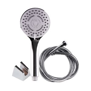 Conjunto Chuveiro 3 Funções+Bicha 1,50mt+Suporte Flux