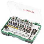 Conjunto de 27 Peças de Aparafusar com Roquete 2607017160