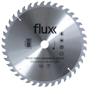 Disco Corte Madeira/Plástico 24D 185mm Flux