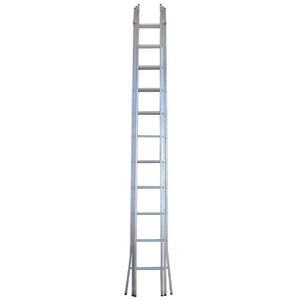 Escada Aluminio Tripla Degrau Quadrado 4,00mt Flux