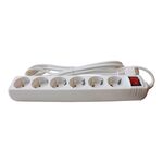 Extensão Sextupla Com Interruptor 3x1,50mm 1,50mt Flux