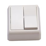 Interruptor Duplo Branco VERA Ref. 90681002