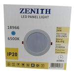 Painel Led Interior Redondo Branco 24W 220V-240V 6500K