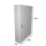 Quadro 150 Módulos Exterior Metálico  01.219/150 600X1000X150