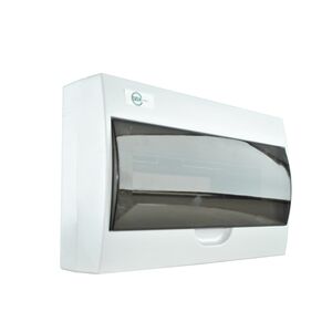 Quadro Plástico 18 Módulos Exterior Branco com Porta Opaca LWDS-18