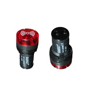 Sinalizador Led Vermelho 22MM Com Sirene 220V AC 22DS/MS