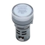 Sinalizador Luminoso 22MM Branco 230V AC SL22-220DSW