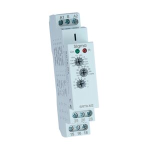 Temporizador Multifunções 0,1S-10 DIAS 12-240V AC/DC SRT8-M2