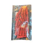 Terminal Cilíndrico Vermelho Fêmea  4mm 20UN