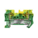 Terminal de Passagem com Mola Verde-Amarelo 4mm2 8WH2000-0CG07