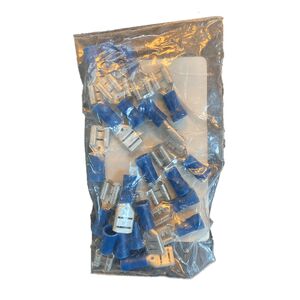 Terminal Faston Fêmea Azul 6.3mm 20 UN