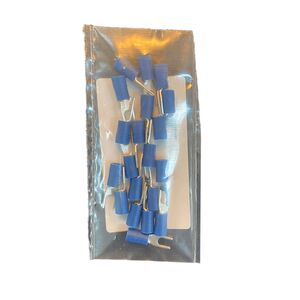 Terminal Forquilha Isolado Azul M4 20 UN