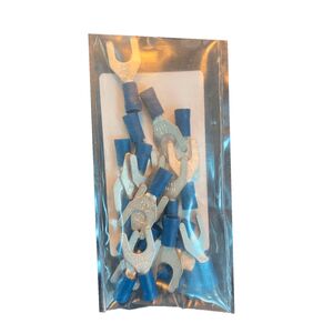Terminal Forquilha Isolado Azul M6 20 UN