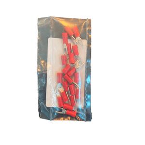 Terminal Forquilha Isolado Vermelho M4 20 UN
