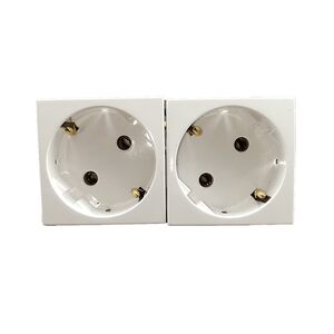 Tomada Dupla 45190  Branco SBR