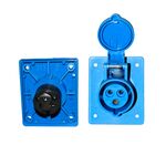 Tomada Industrial Femea  Encastrar 2P+T 16A 230V IP44