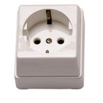 Tomada Schuko 2P+T 37131 CBR